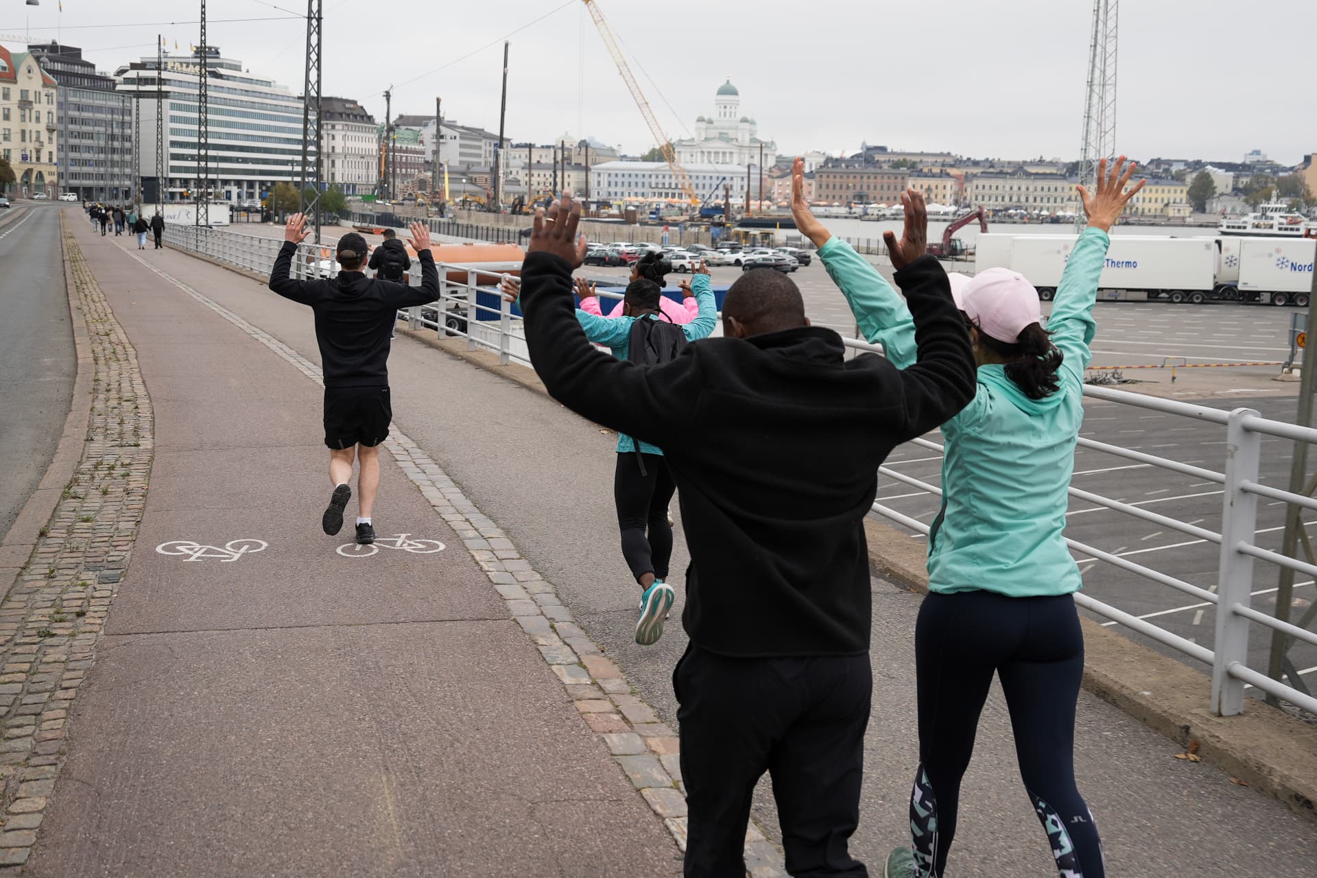 Move Now Run group in Helsinki